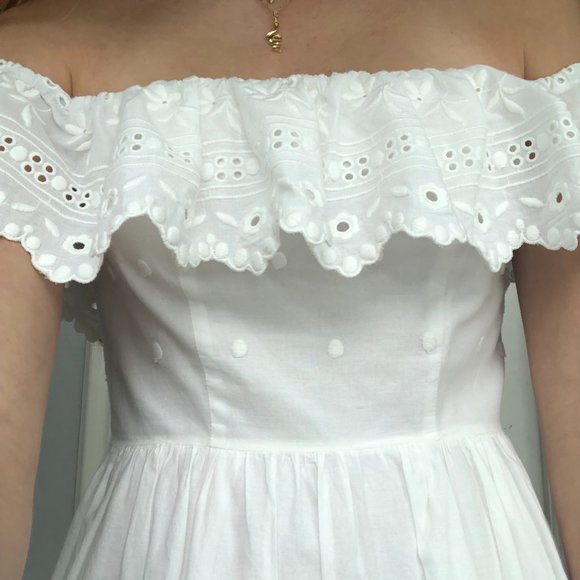 Love Shack Fancy Dresses & Skirts - Love Shack Fancy "Izzy" Dress (white eyelet)